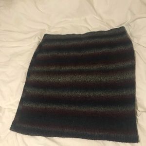Lane Bryant striped wool pencil skirt